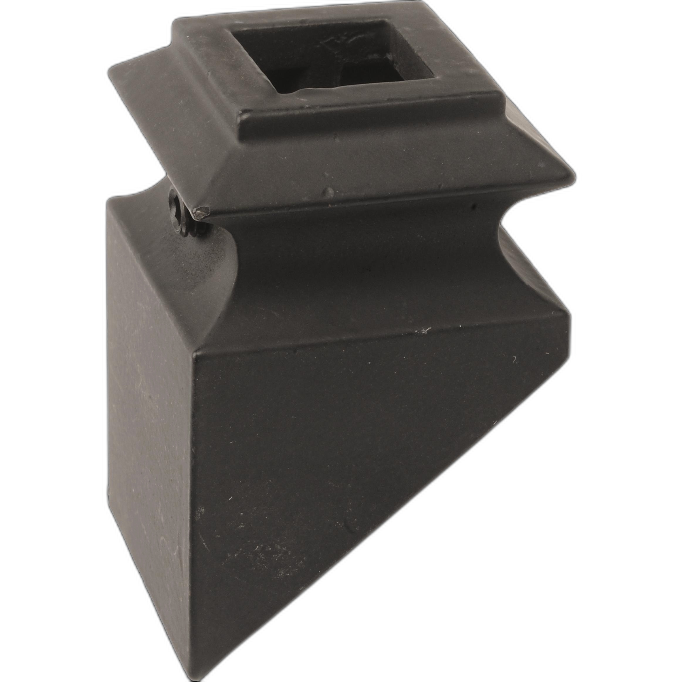 Baluster Black Satin Rake Shoe