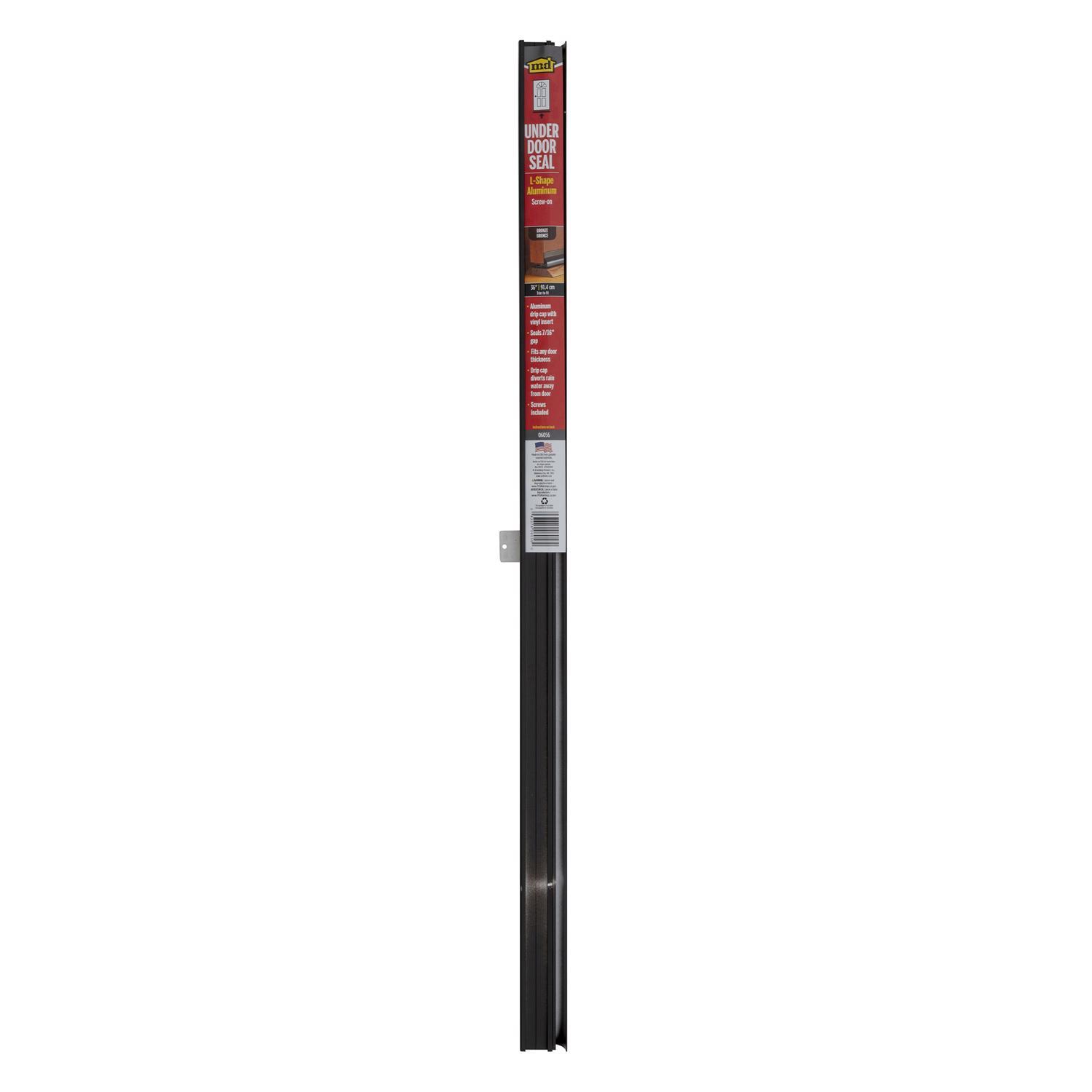 M-D Bronze Aluminum Replacement Bottom For Doors 36 in. L X 1.09 in.