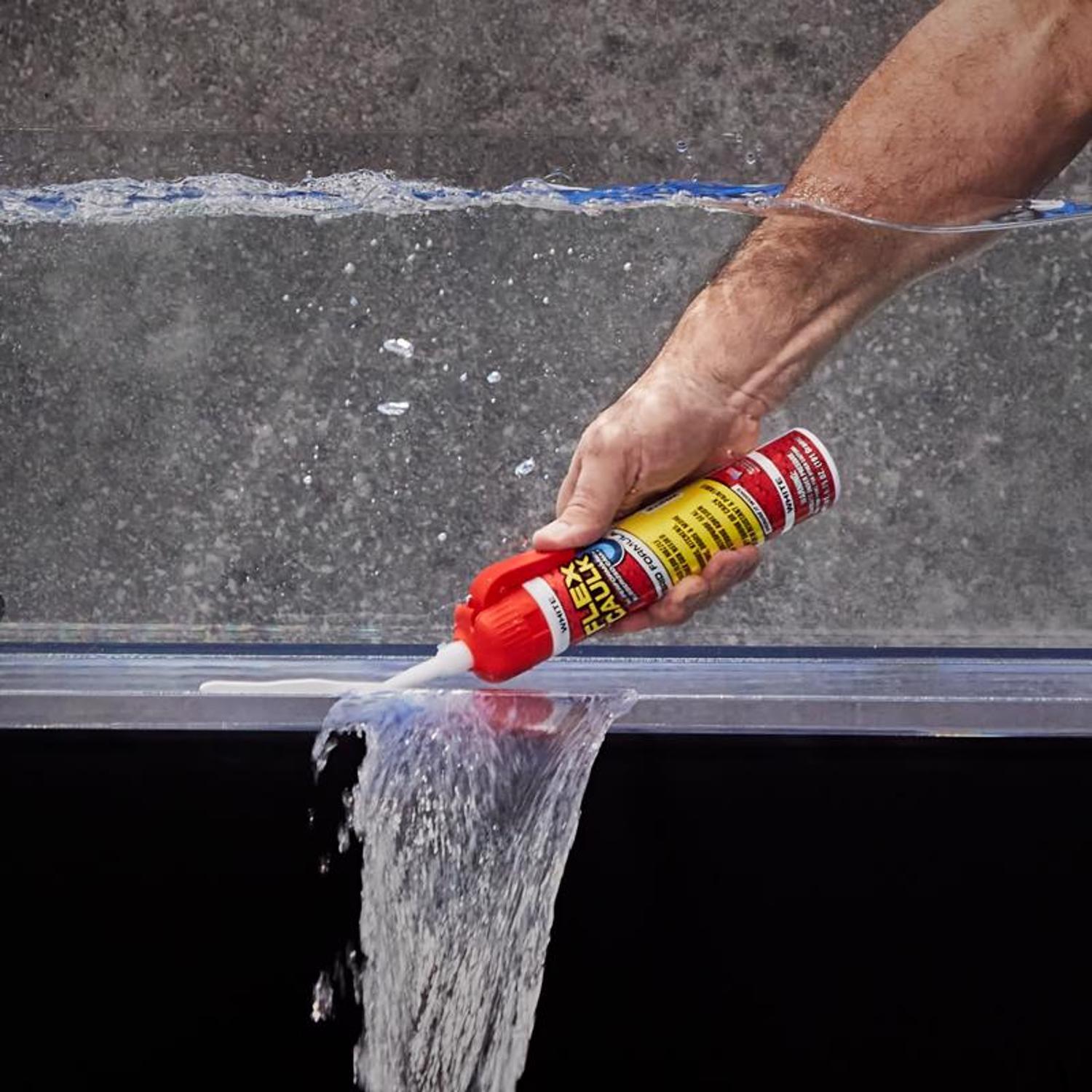 Flex Seal Family of Products Flex Caulk White Polymer Advanced Hybrid Polymer Caulk 9 oz.