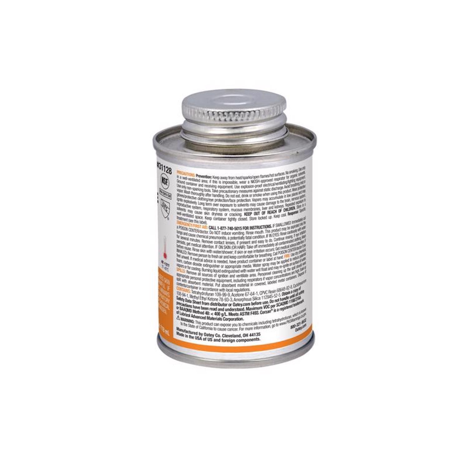 Oatey Orange Cement For CPVC 4 oz