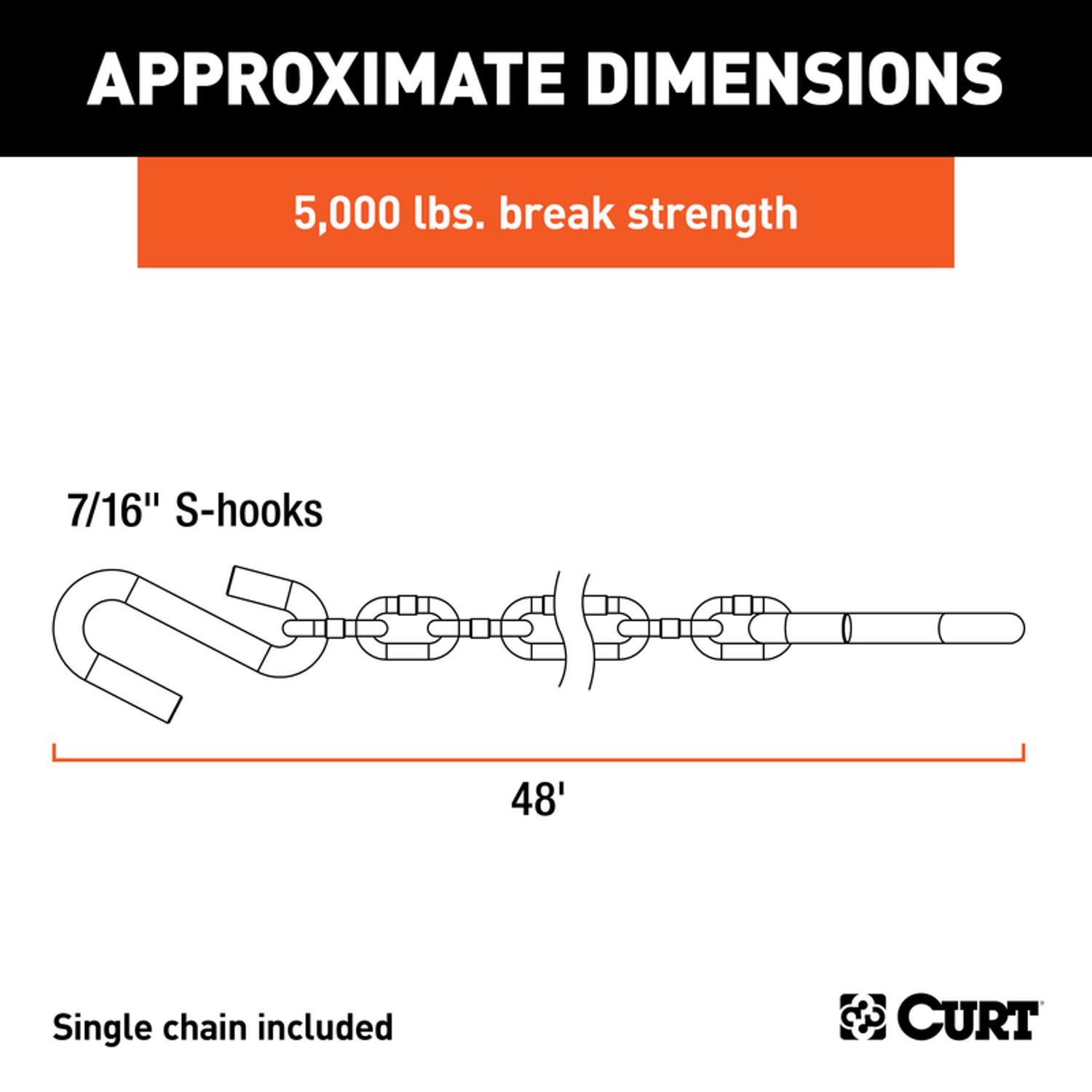 CURT 5000 lb. cap. Safety Chain