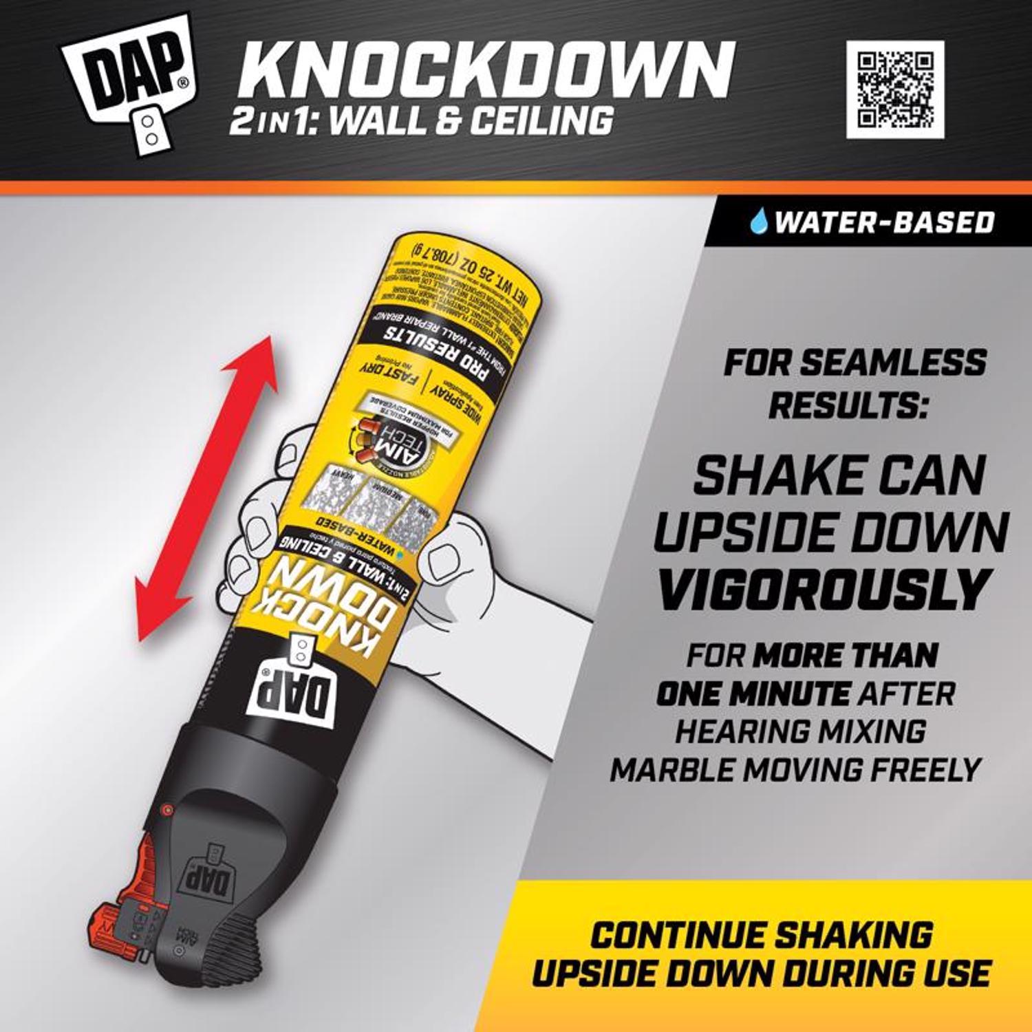 DAP White Water-Based Knockdown Wall Texture 25 oz