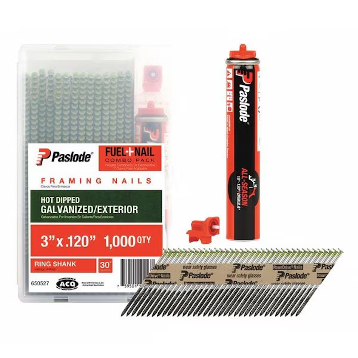 Nail Pas 3"x.120"RS HDG 30deg