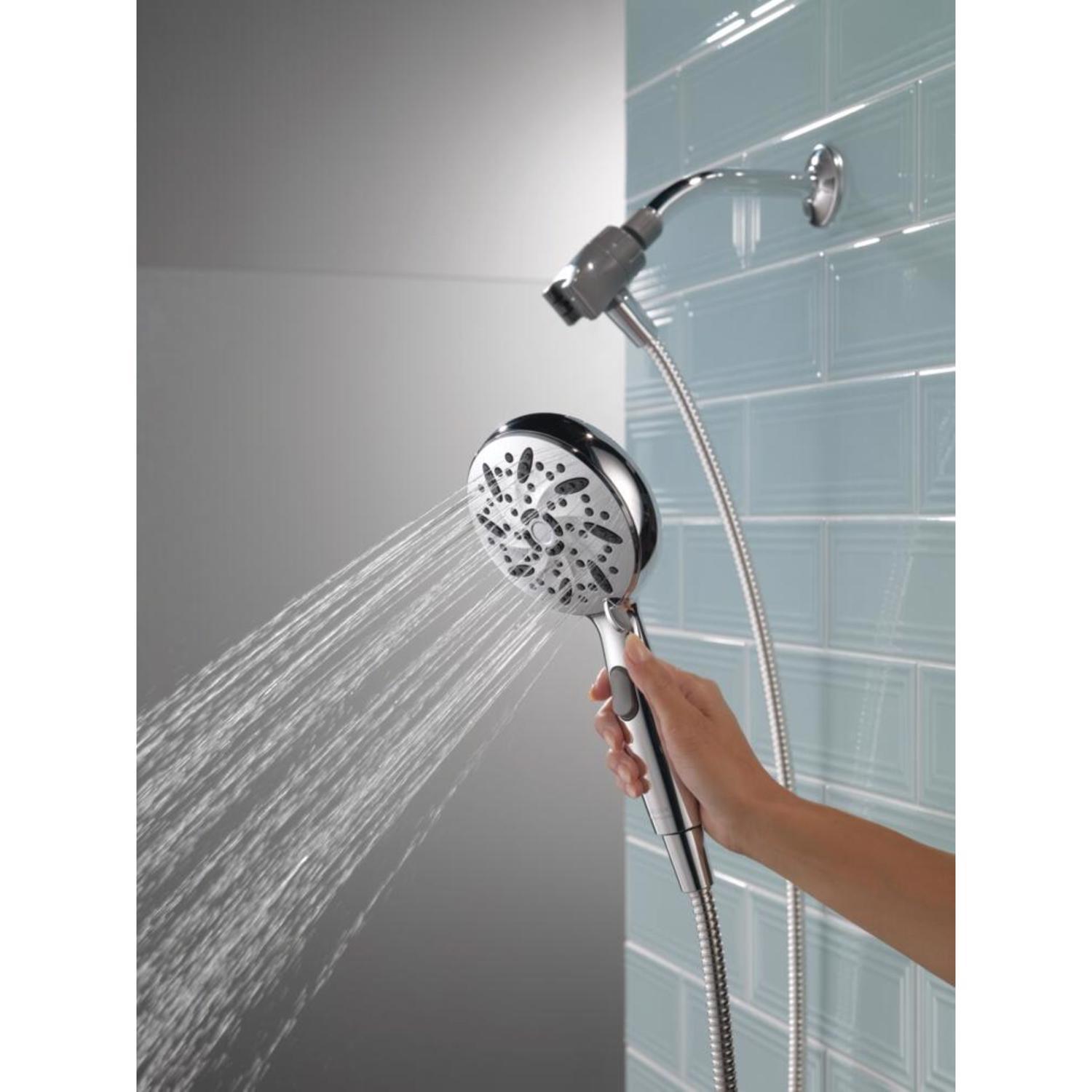 Delta Chrome ABS Plastic 6 settings Handheld Showerhead 1.75 gpm