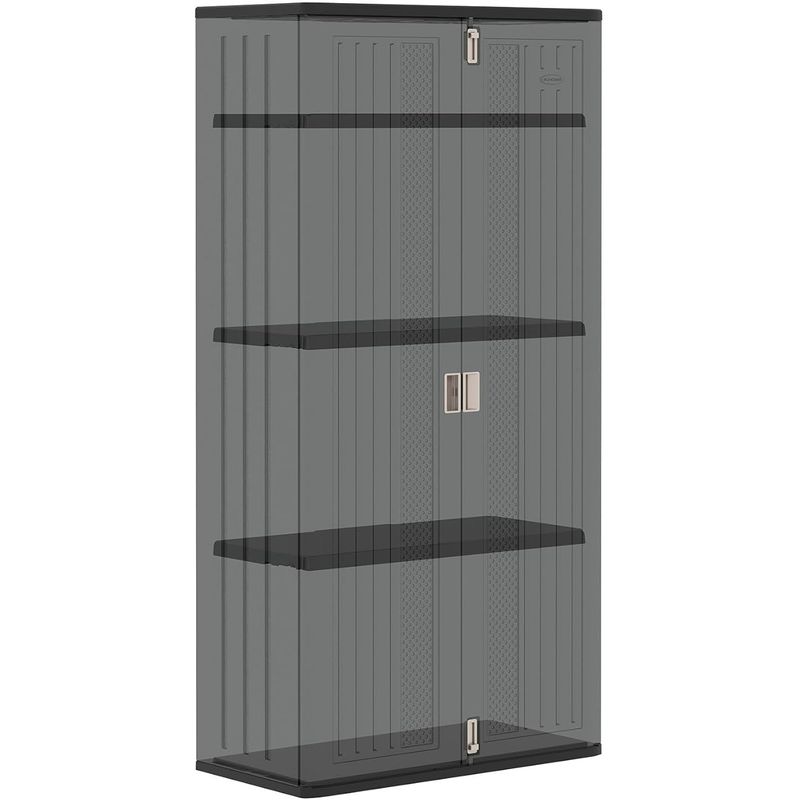 Suncast Mega Tall Storage Cabinet Black