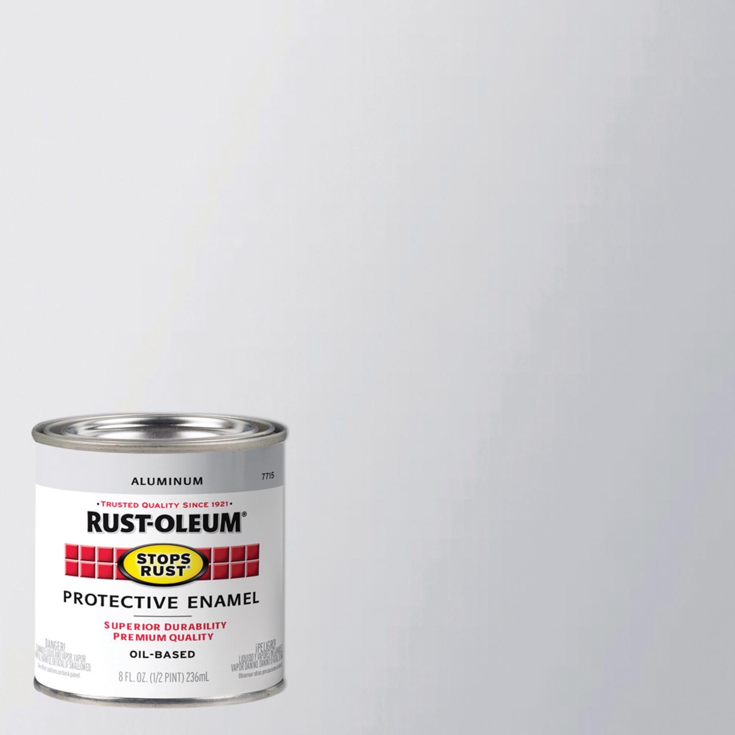 Rust-Oleum Stops Rust Gloss Aluminum Protective Enamel 0.5 pt