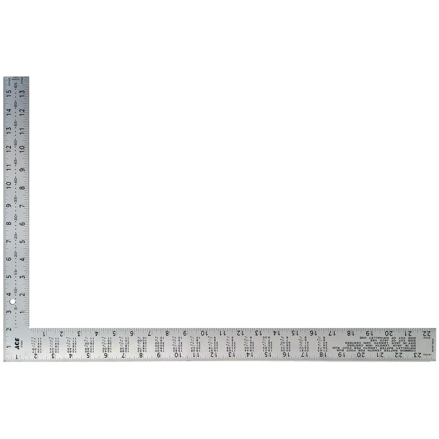 Ace 24 in. L X 16 in. H Steel Framing Square