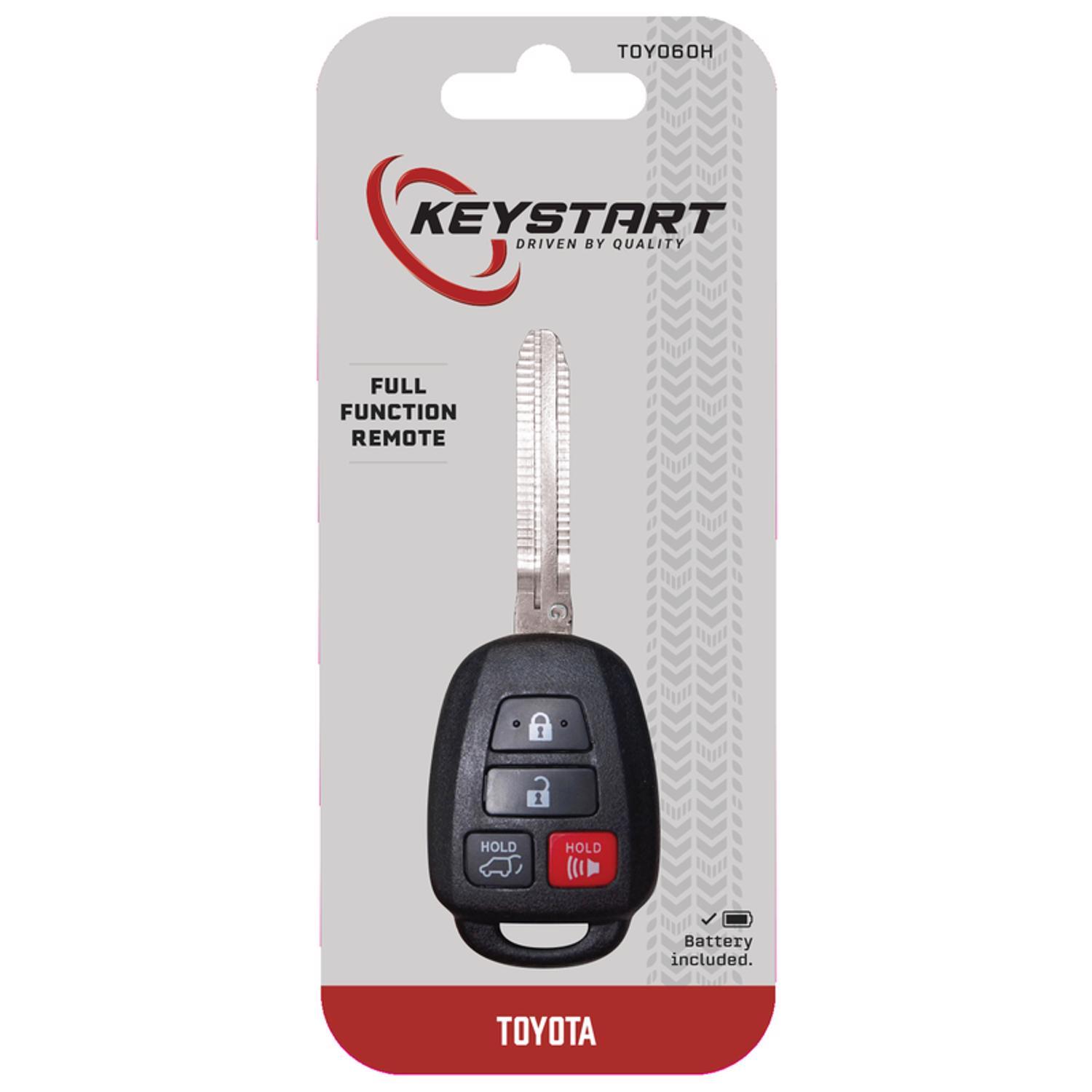 KeyStart TOY060 Advanced Security Automotive Remote HD Key Traditional Blade For Toyota