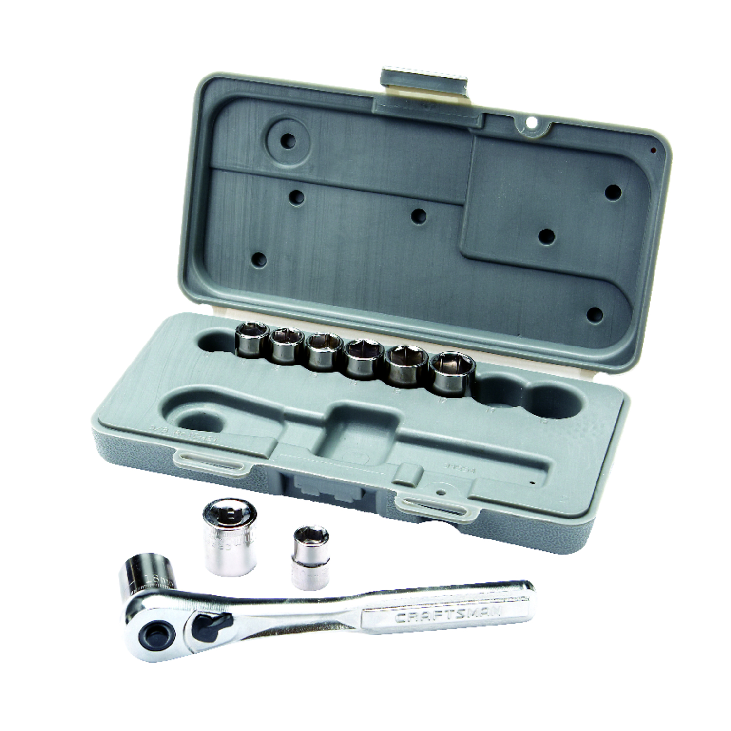 Craftsman Assorted X 3/8 in. drive Metric 6 Point Standard Socket 10 pc