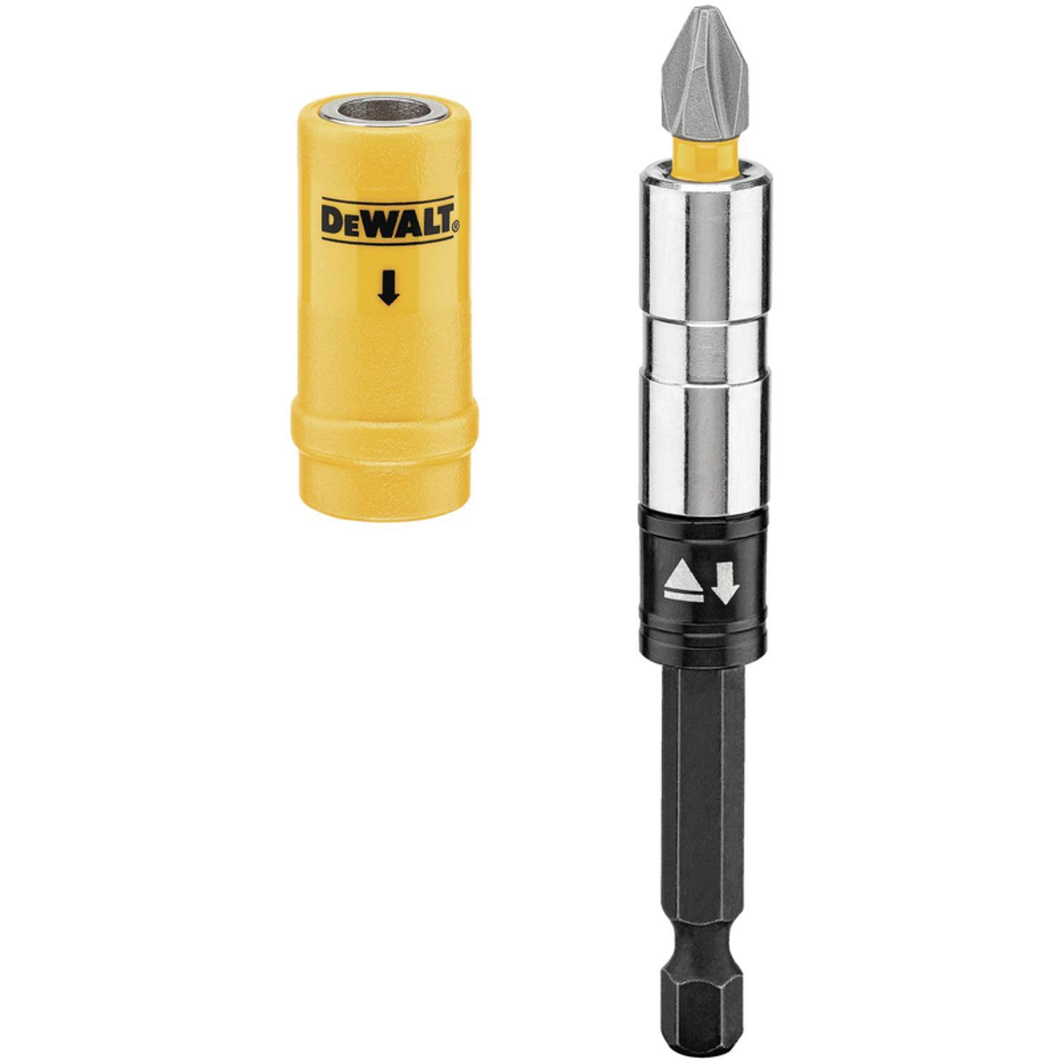 DEWALT Max Fit Phillips #2 Screw Lock Bit and Holder Set S2 Tool Steel 4 pc