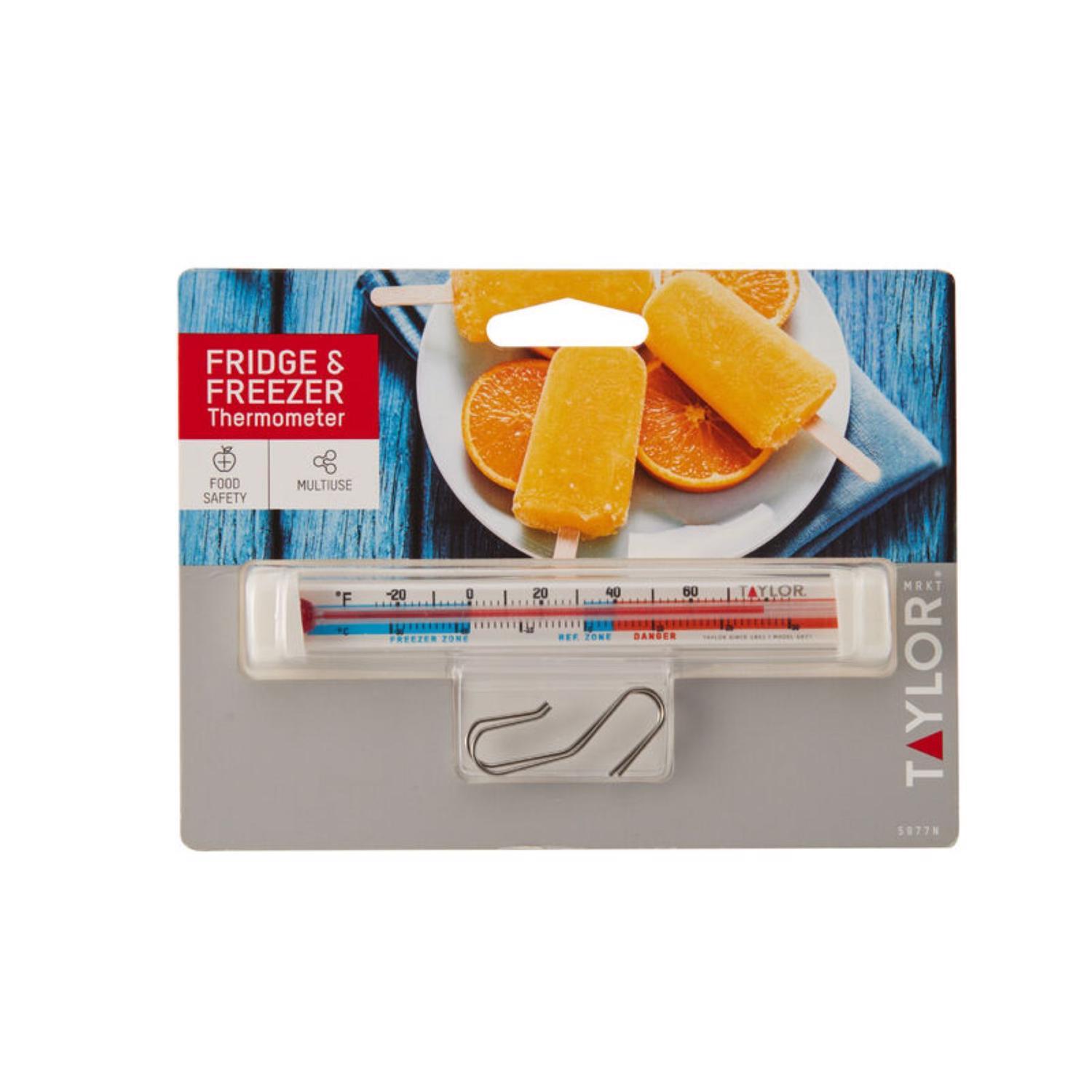 Taylor Instant Read Analog Freezer/Refrigerator Thermometer