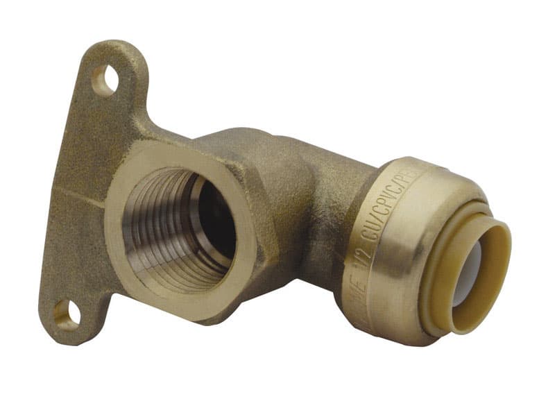 SharkBite 1/2 in. Push X 1/2 in. D FPT Brass High Ear Elbow