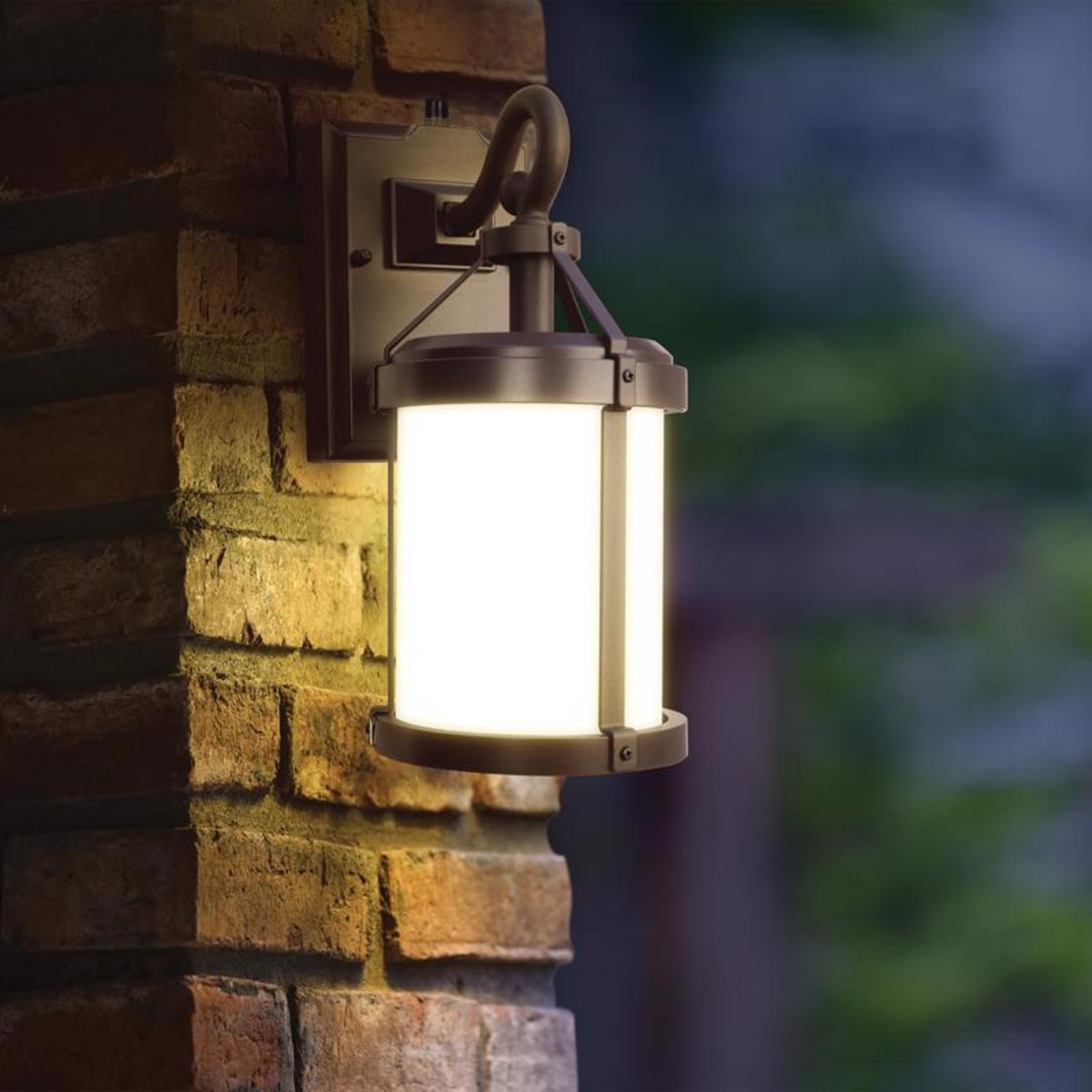 Feit Smart Home Bronze Dusk to Dawn LED Wall Lantern