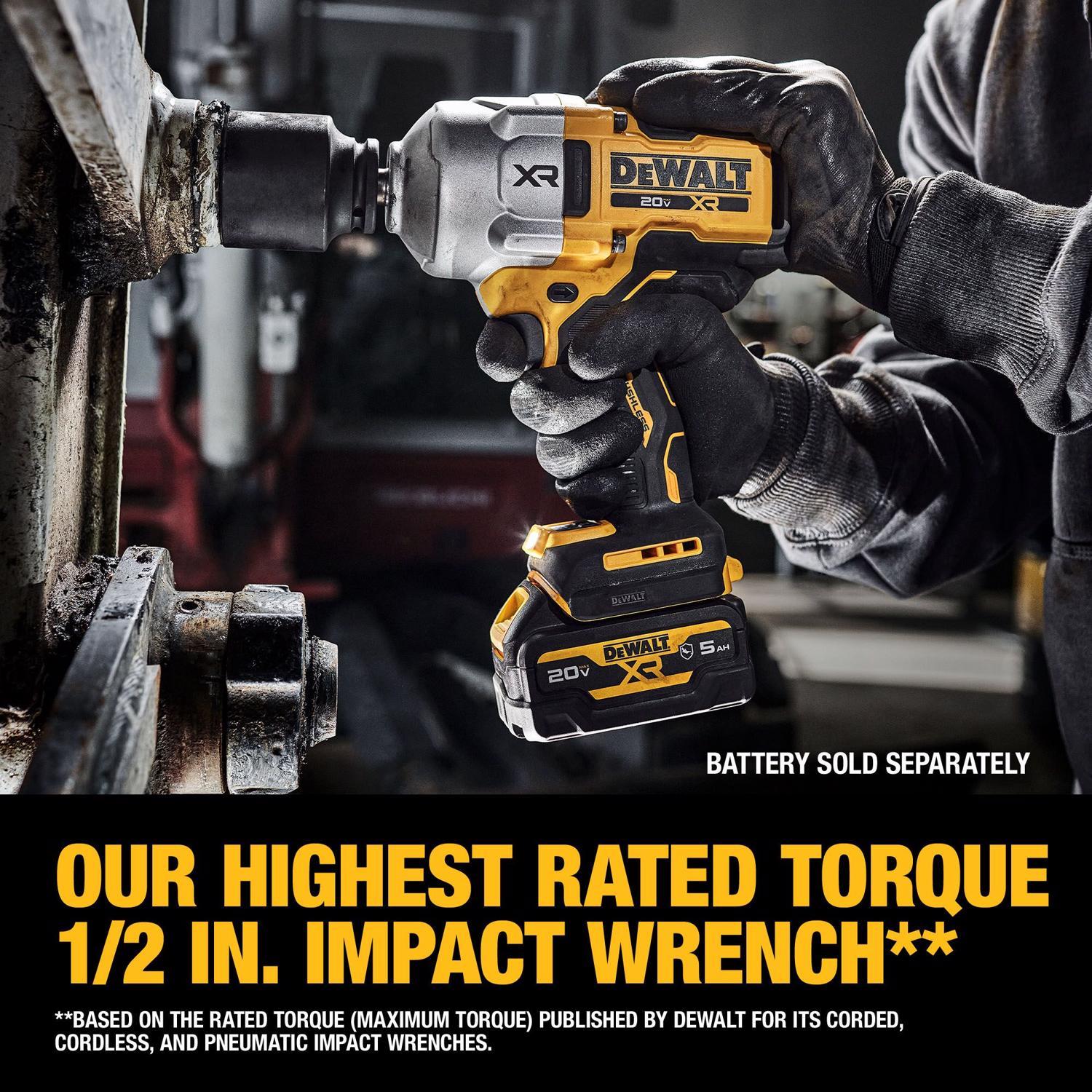 DeWalt 20V MAX XR 1/2 in. Cordless Brushless High Torque Impact Wrench Tool Only