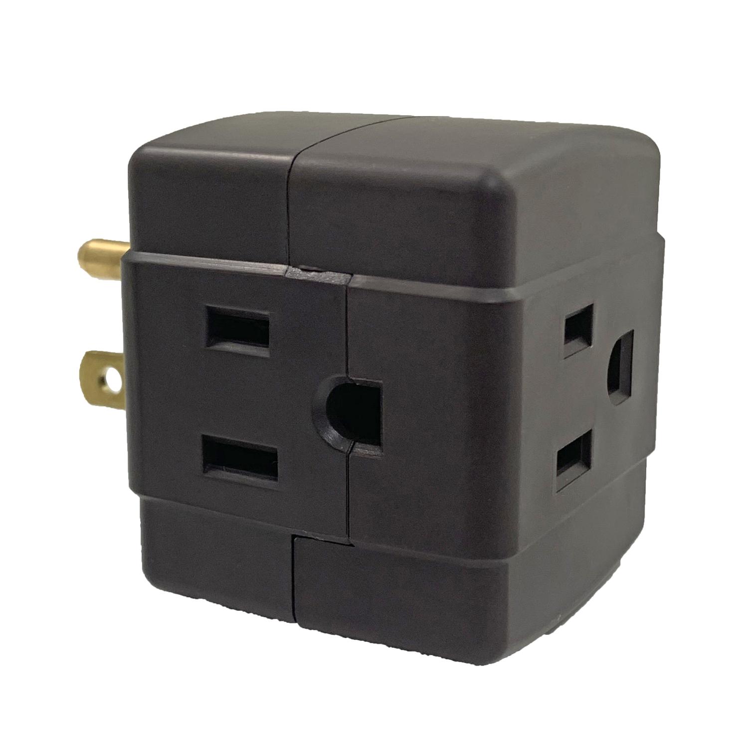 Ace Grounded 3 outlets Adapter 1 pk