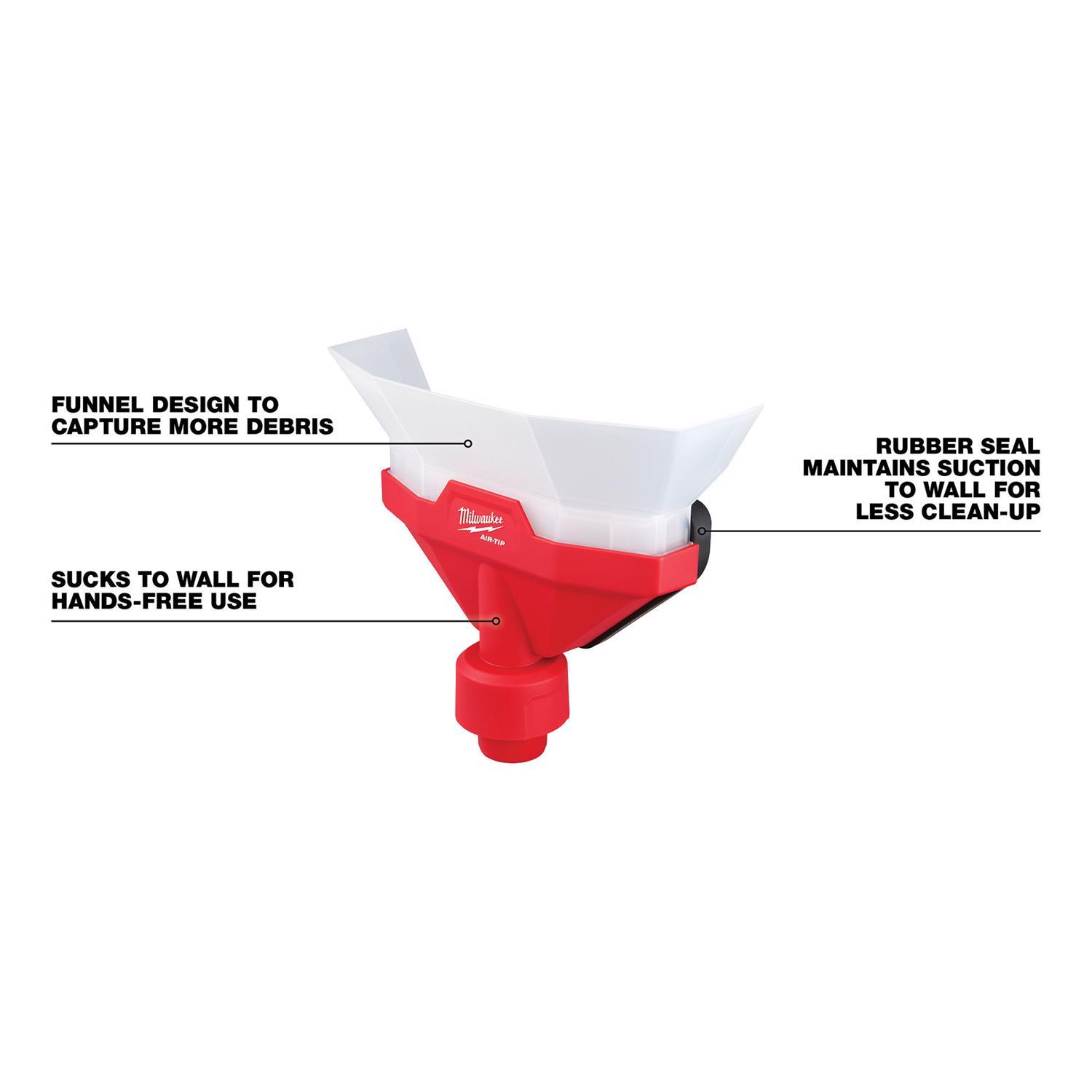 Milwaukee AIR-TIP 1-1/4 in. - 2-1/2 in. Shop Wet/Dry Vac Dust Collector 1 pc