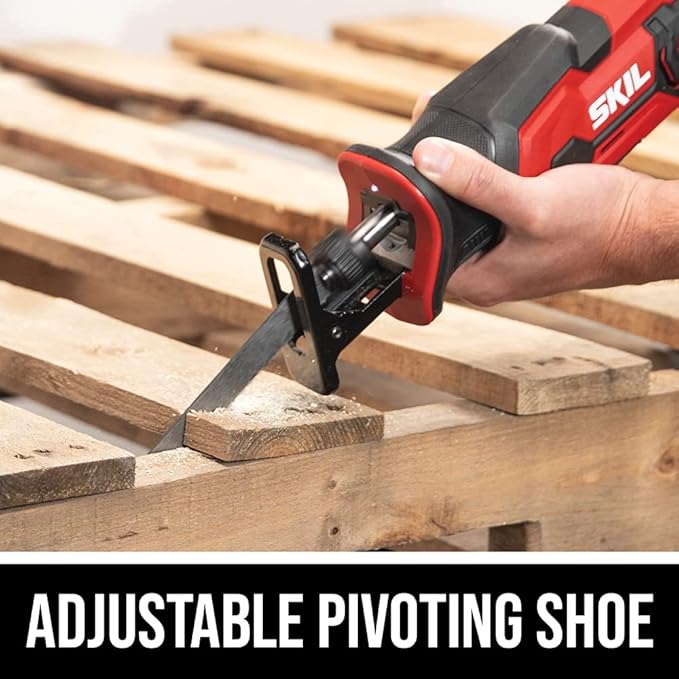 SKIL 20V Compact Reciprocating Saw Includes 2.0Ah PWR CORE 20 Lithium Battery and Charger