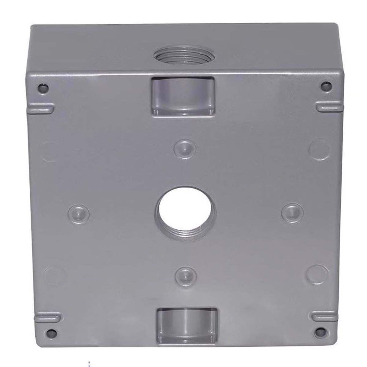 Sigma Engineered Solutions New Work 31 cu in. Square Metallic 2 gang Weatherproof Box Gray