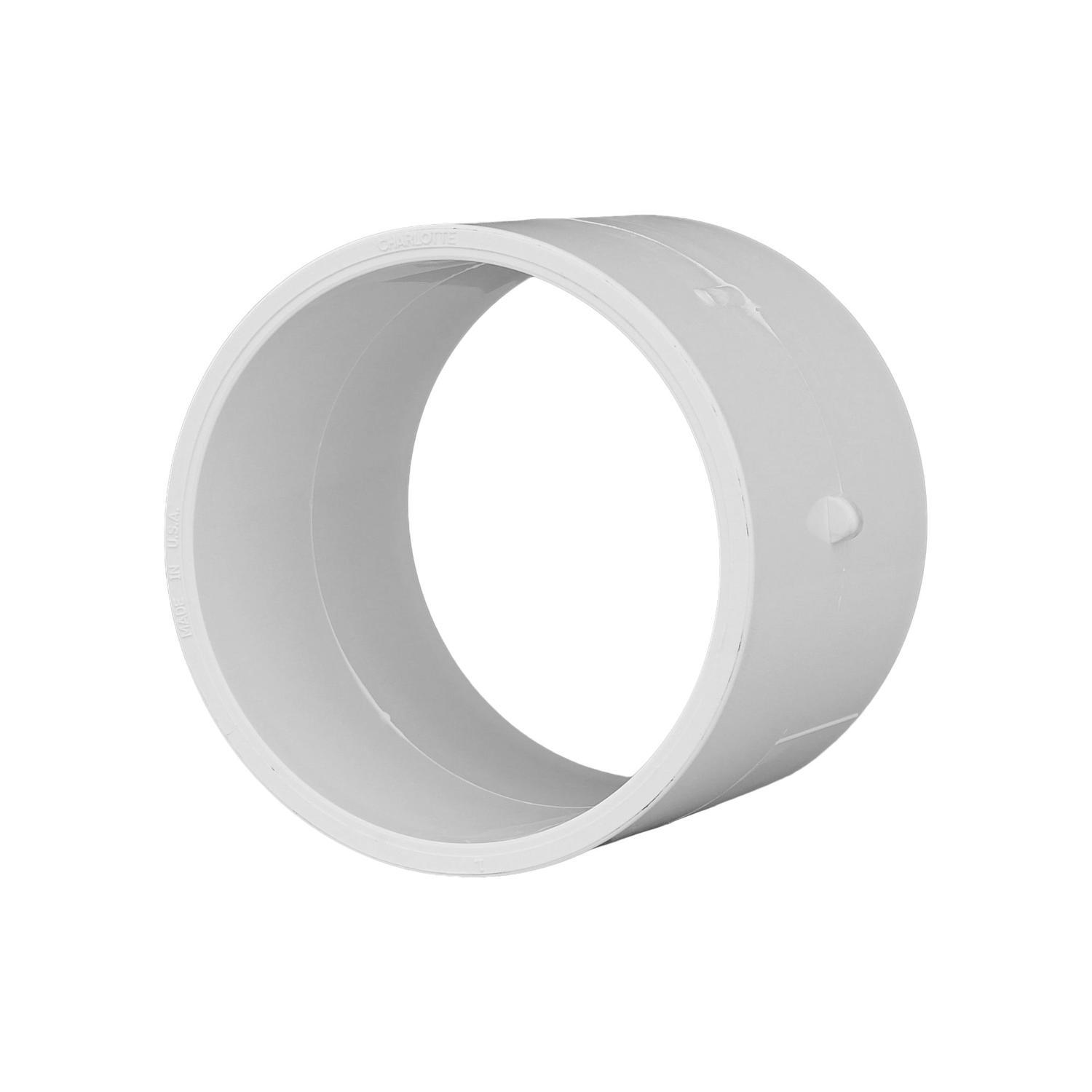 Charlotte Pipe 1-1/2 in. Hub X 1-1/2 in. D Hub PVC Repair Coupling 1 Pack