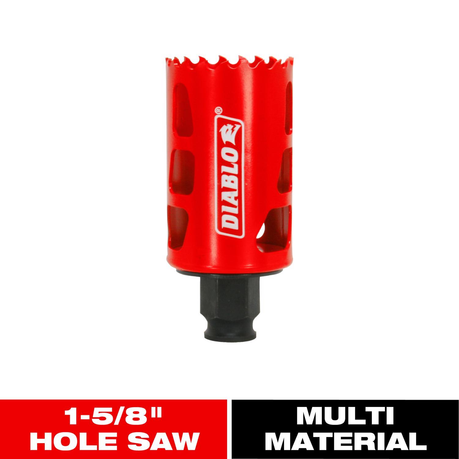 Diablo Snap-Lock Plus 1-5/8 in. Bi-Metal 2-3/8 in. L Hole Saw Arbor Included