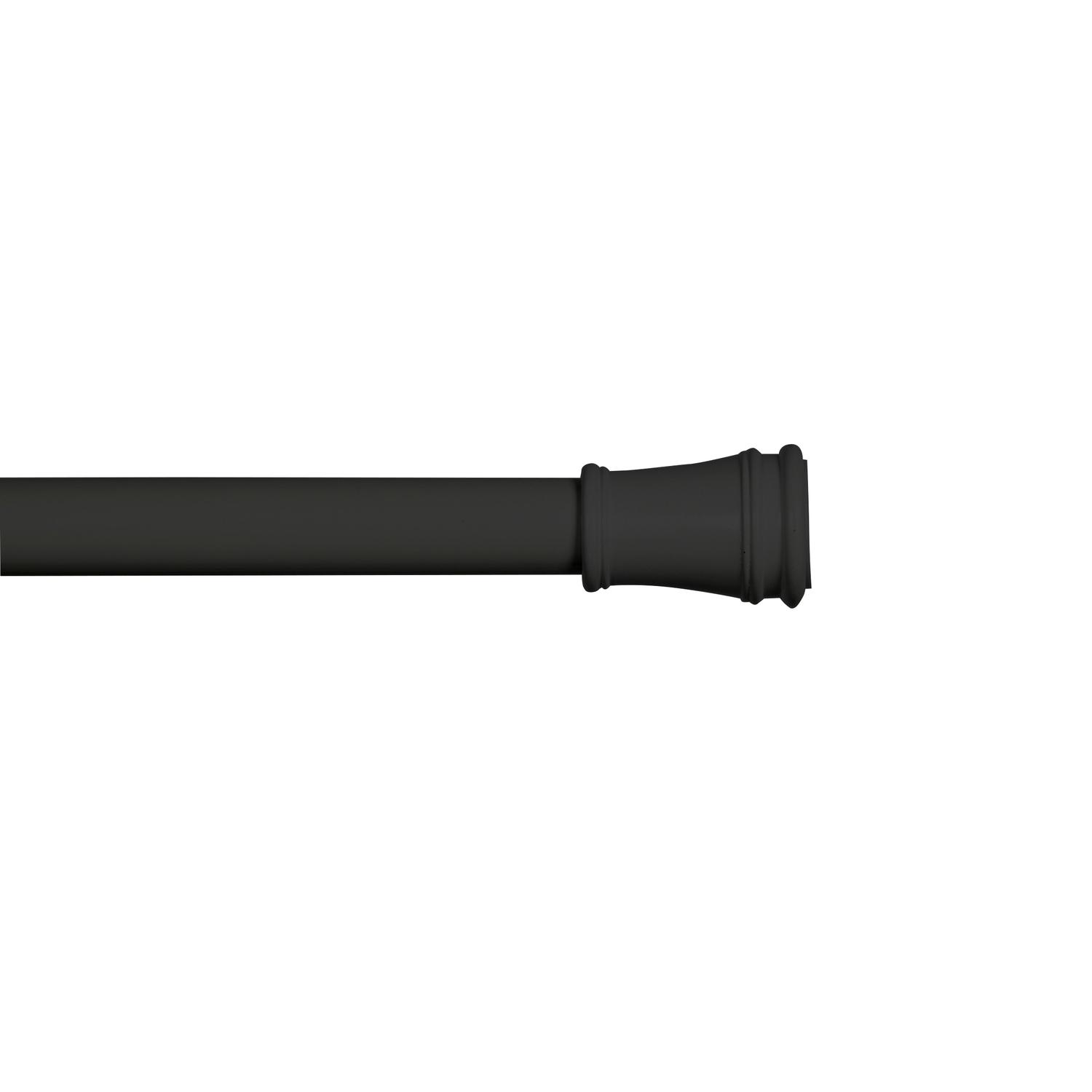 Kenney Black Traditional/Transitional Tension Rod 28 in. L X 48 in. L