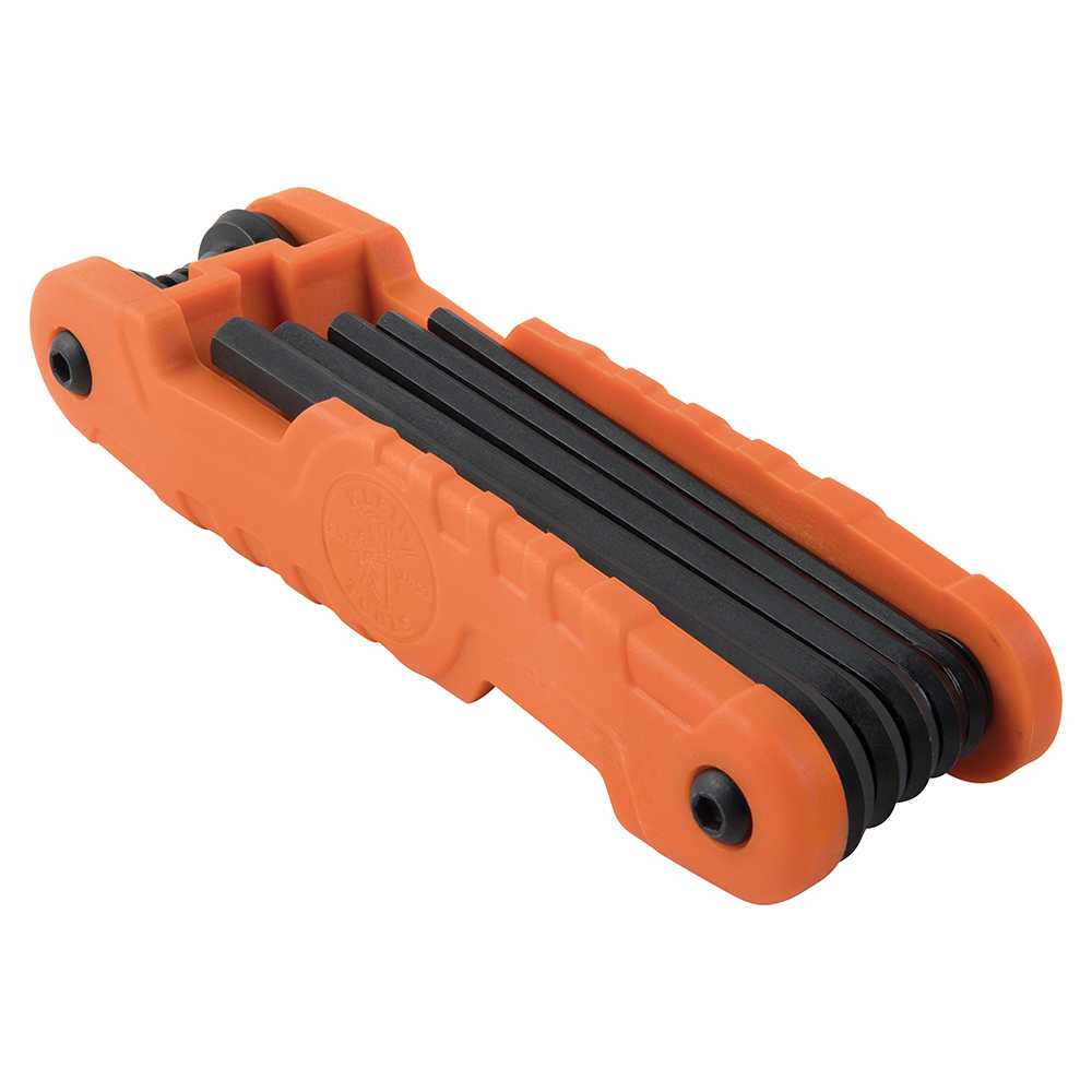 Klein Pro Folding Hex Key Set, 11-Key, SAE Sizes