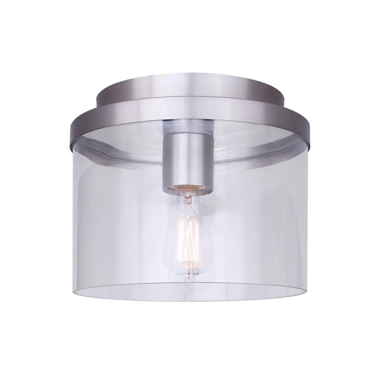 Canarm One Light Flush Mount Brush Nickel