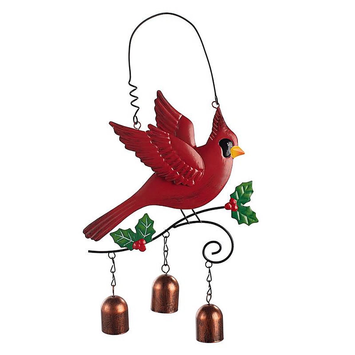 Test Rite Cardinal Bird with Bell Hanging Decor - 7.87 in.