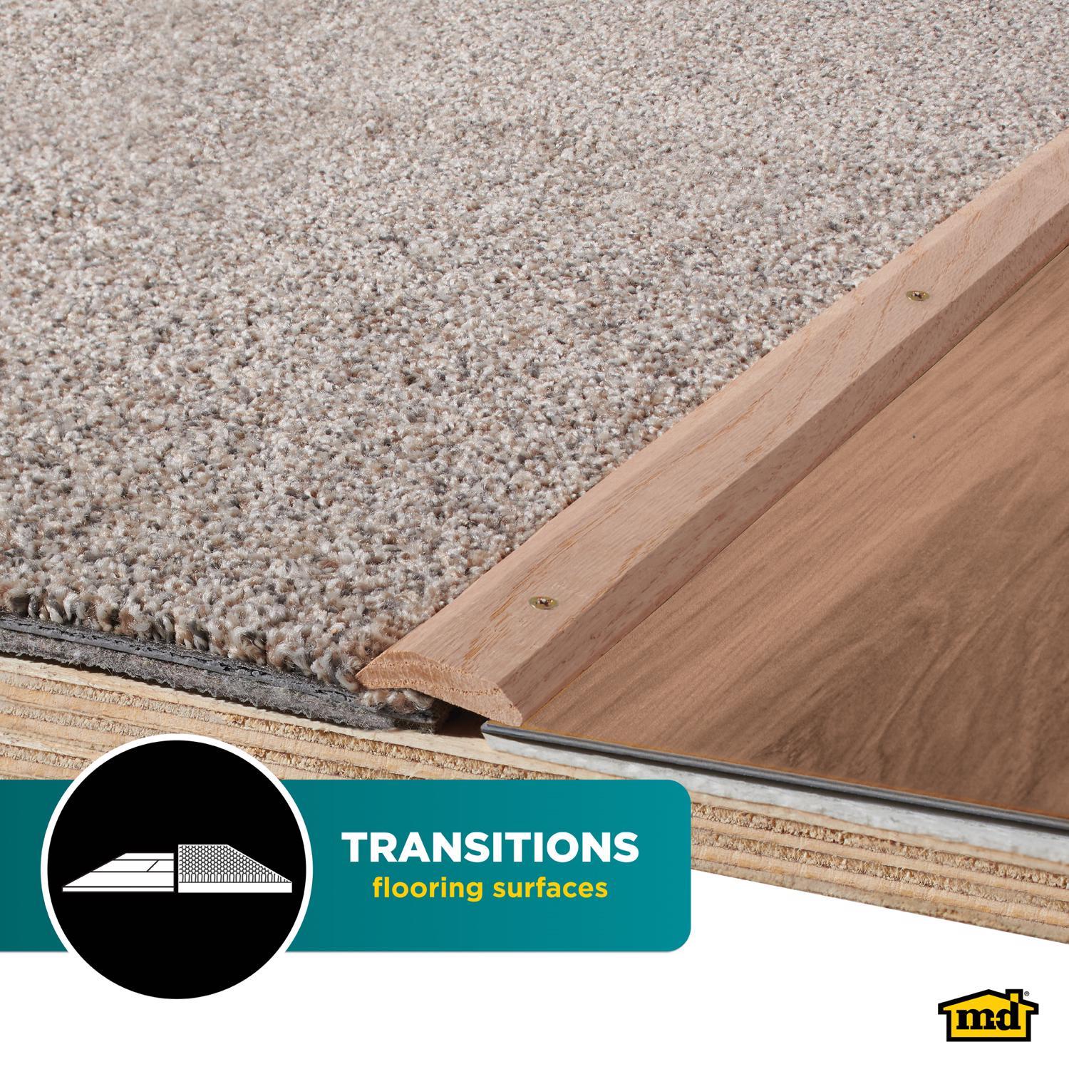 M-D Building Products 0.75 in. H X 1.44 in. W X 36 in. L Unfinished Hardwood Carpet Trim