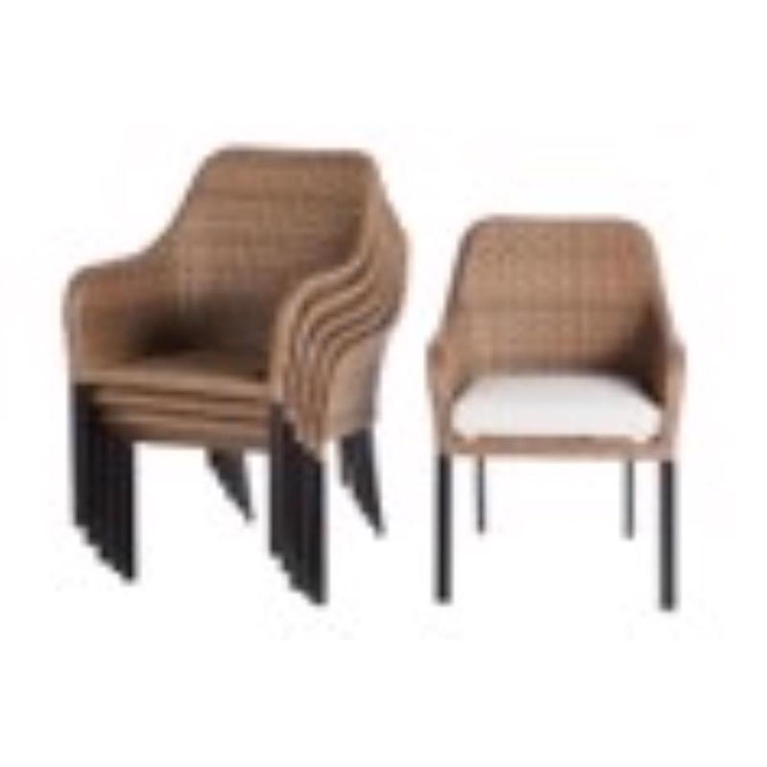Living Accents Brown Steel Frame Dining Chair