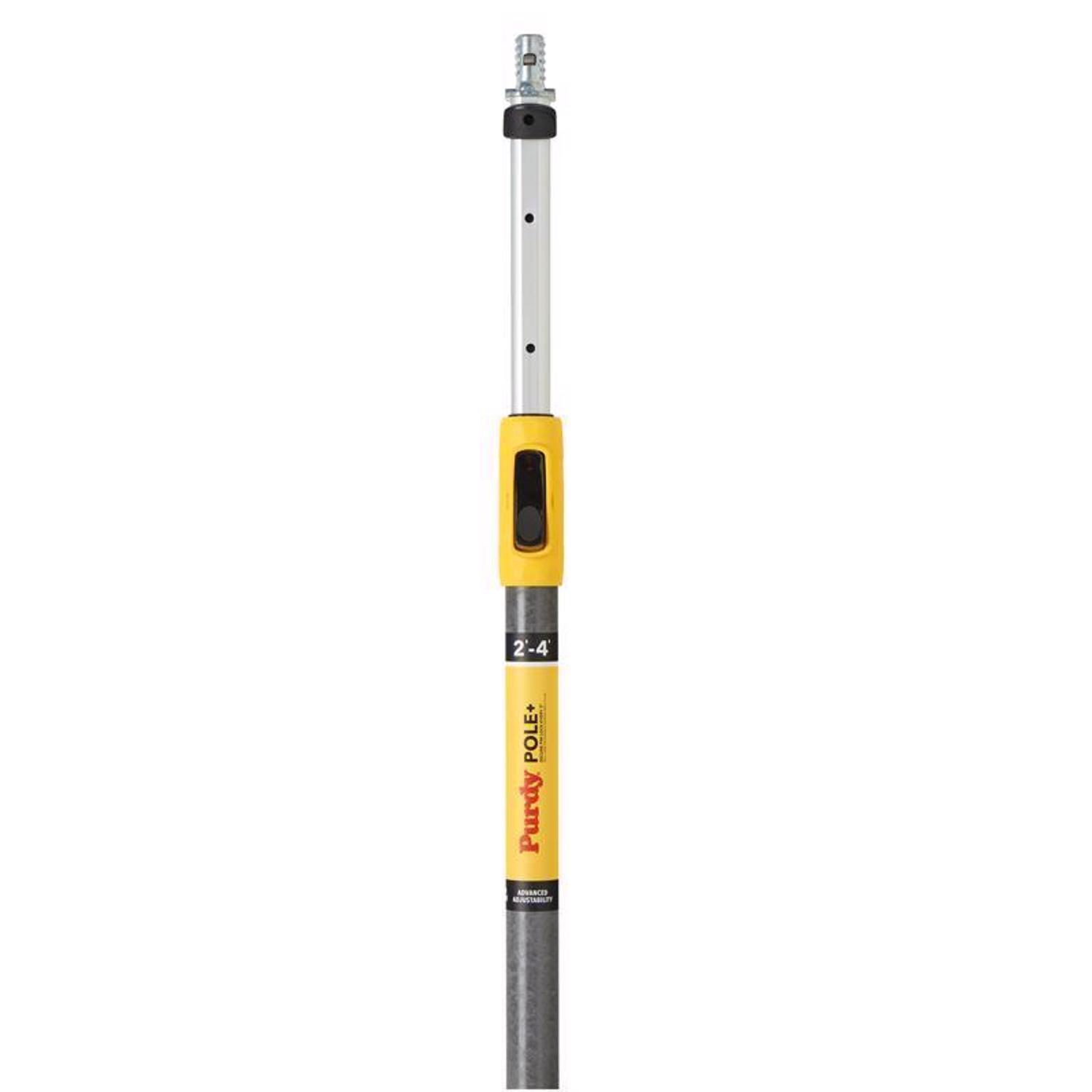 Purdy POWER LOCK Telescoping 2-4 ft. L X 1 in. D Fiberglass Extension Pole