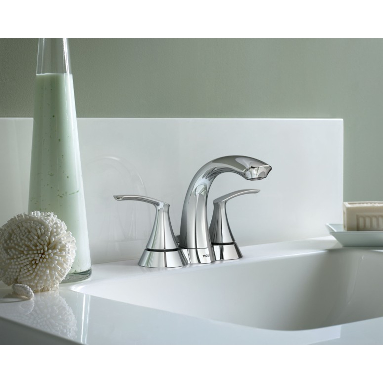 Moen Darcy Chrome Bathroom Faucet 4 in.