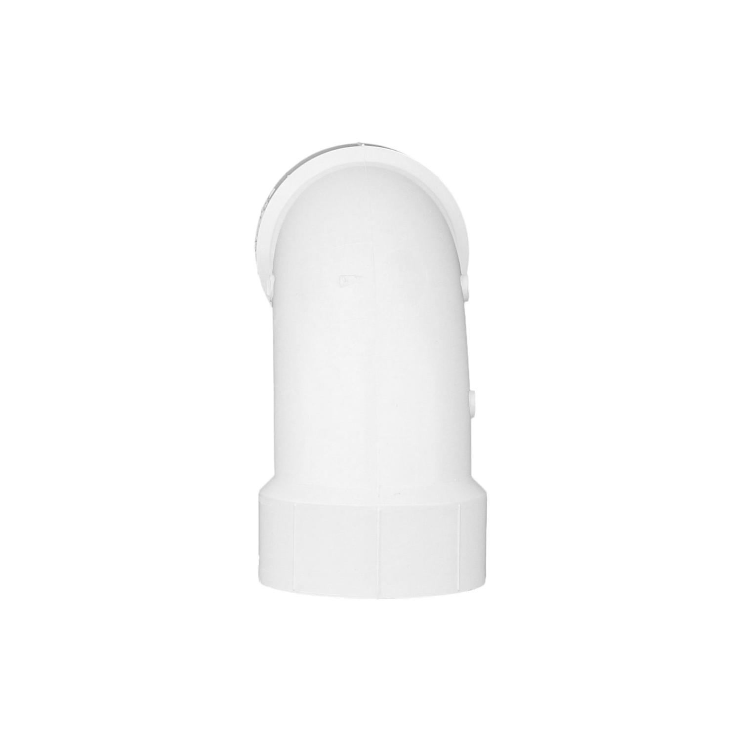 Charlotte Pipe Schedule 40 3 in. Hub X 3 in. D Hub PVC Long Sweep Elbow 1 pk