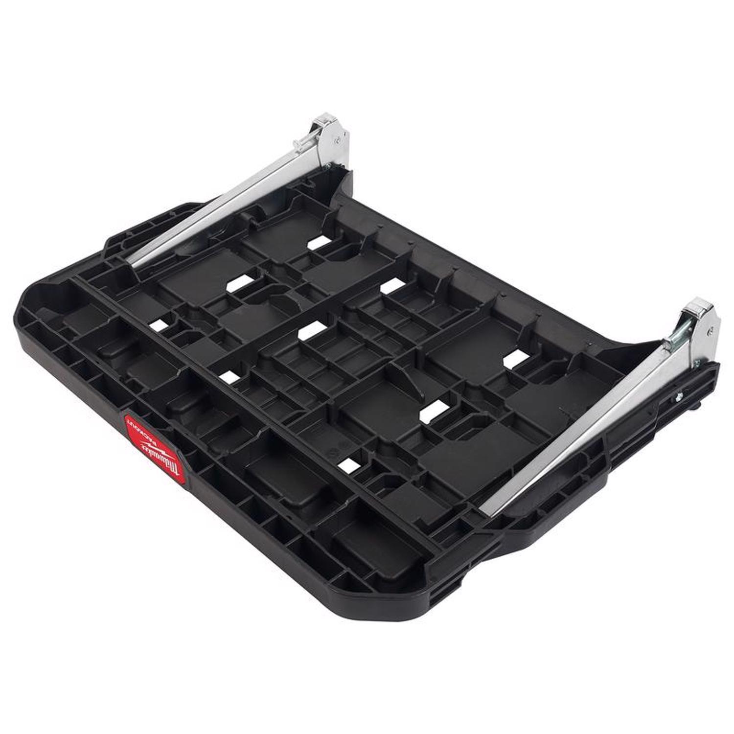 Milwaukee Packout 3.9 in. H X 21 in. W X 16.6 in. D Black Metal/Plastic Shelf Rack