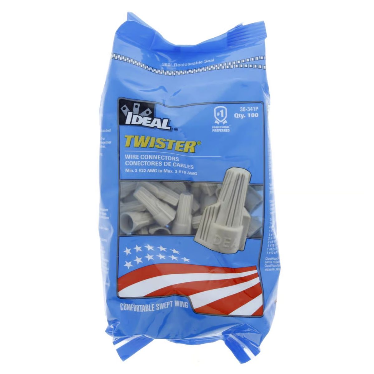 Ideal Industries Twister Insulated Wire Connector Tan 100 Pack
