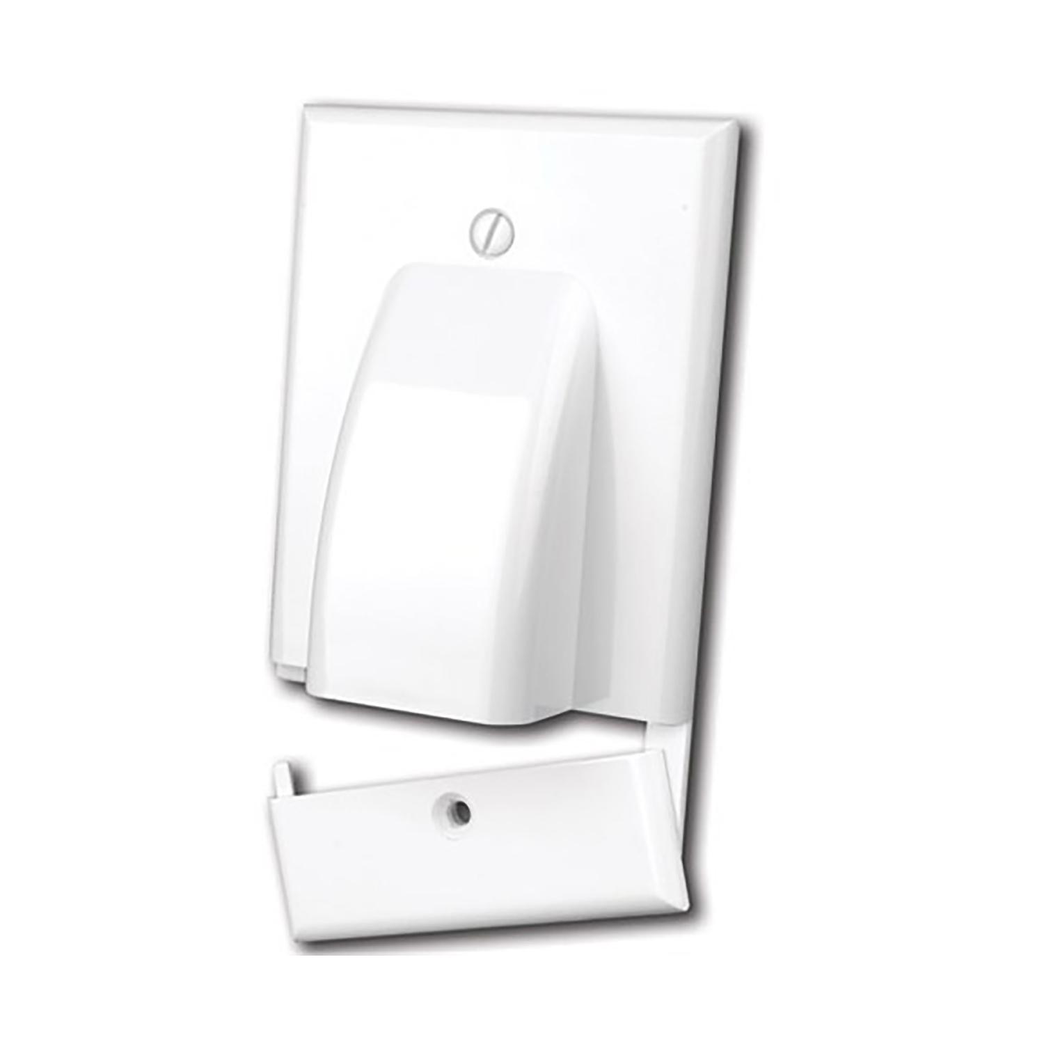 Monster Just Hook It Up White 1 gang Plastic Home Theater Wall Plate 1 pk