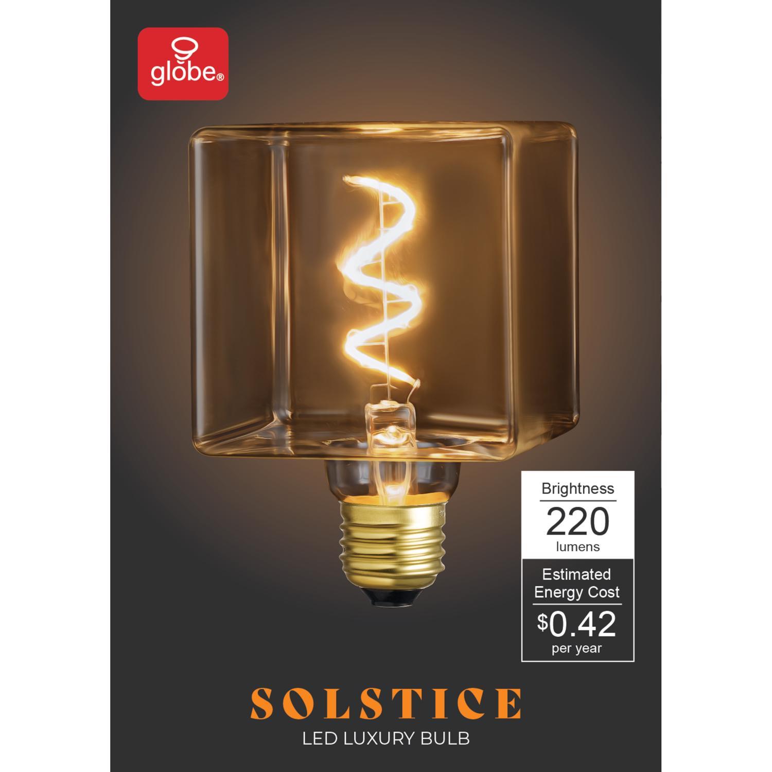 Globe Electric Decorative E26 (Medium) LED Bulb Clear 4 Watt Equivalence 1 pk