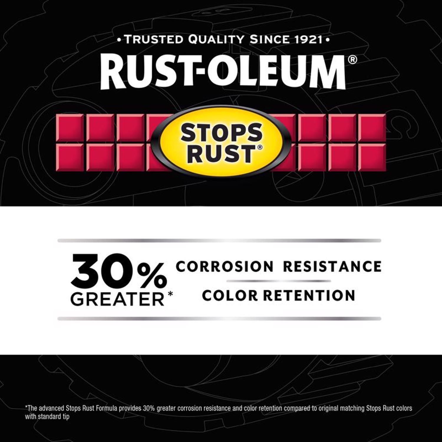 Rust-Oleum Stops Rust Custom Spray 5-in-1 Satin Black Spray Paint 12 oz