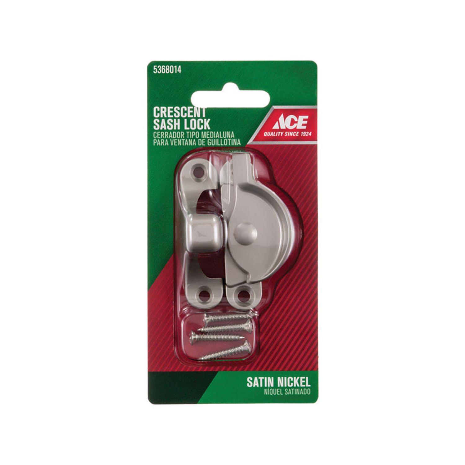 Ace Silver Brass Window Lock 1 pk