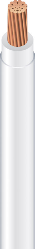 Southwire 500 ft. 10/1 THHN Stranded Wire White - Sold by the foot