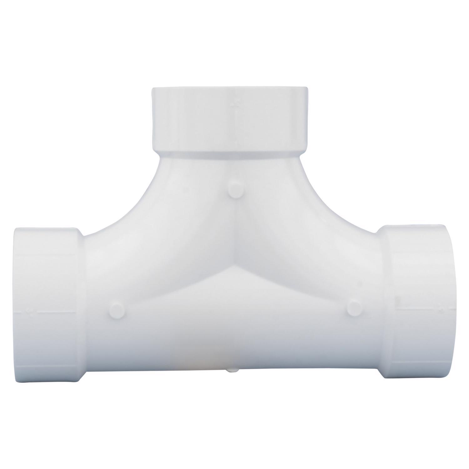 Charlotte Pipe 3 in. Hub X 3 in. D Hub PVC Cleanout Tee 1 pk