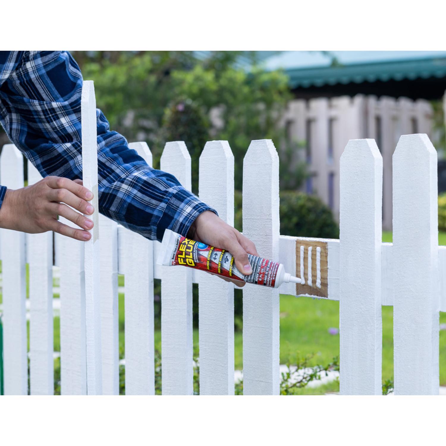 Flex Seal Family of Products FLEX GLUE White Rubberized Waterproof Adhesive 6 oz