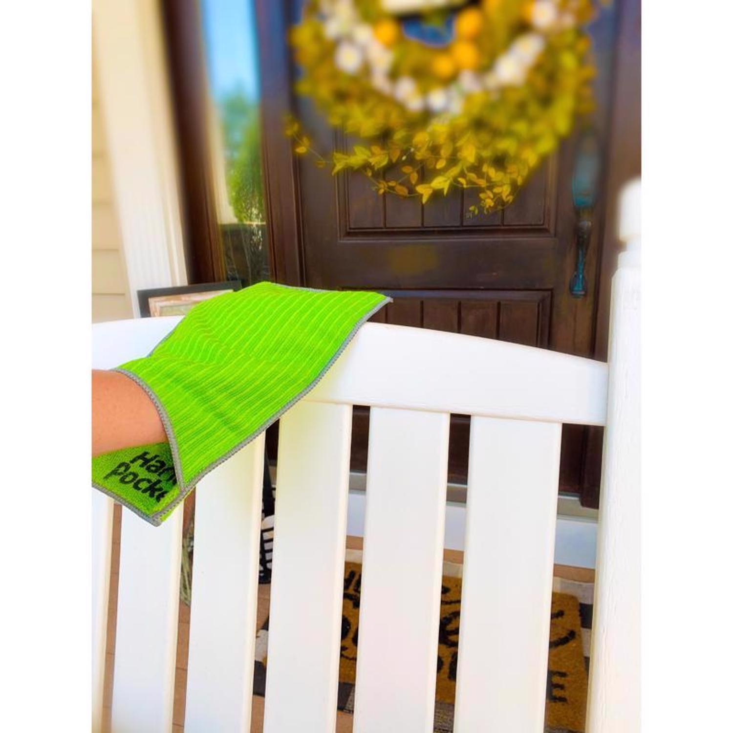 Handee Pockets Microfiber Cleaning Cloth 6.25 in. W X 9.75 in. L 2 pk