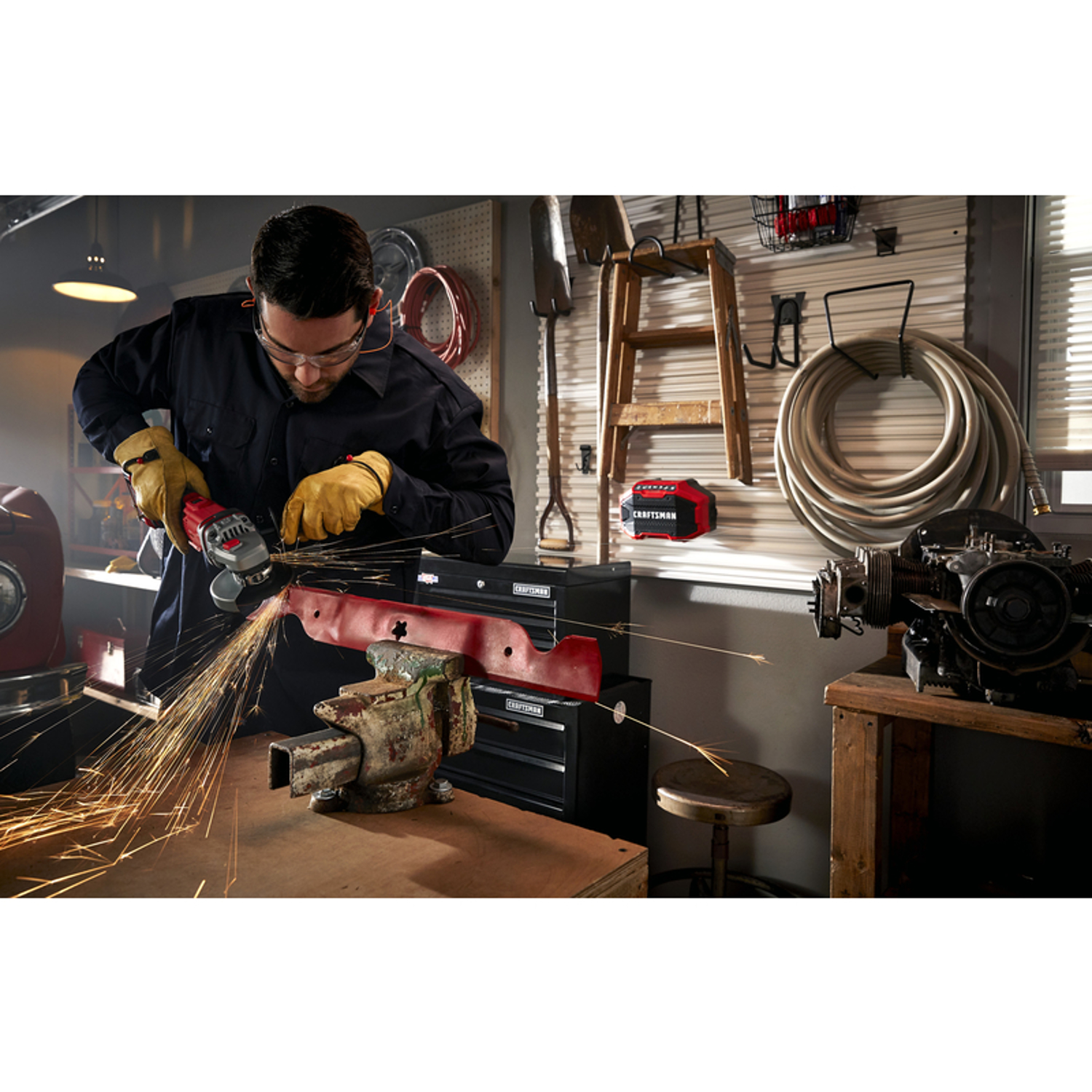 V20* Cordless 4-1/2-in Small Angle Grinder (Tool Only)