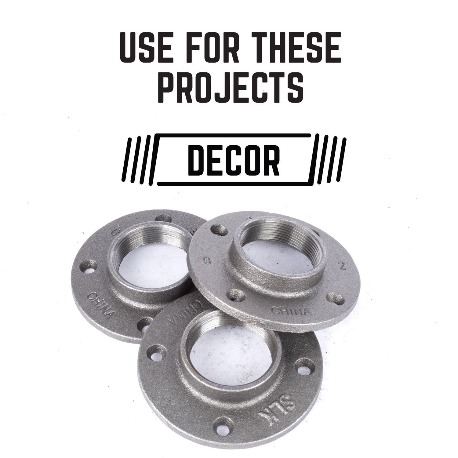 STZ Industries 2 in. FIP each Black Malleable Iron Floor Flange