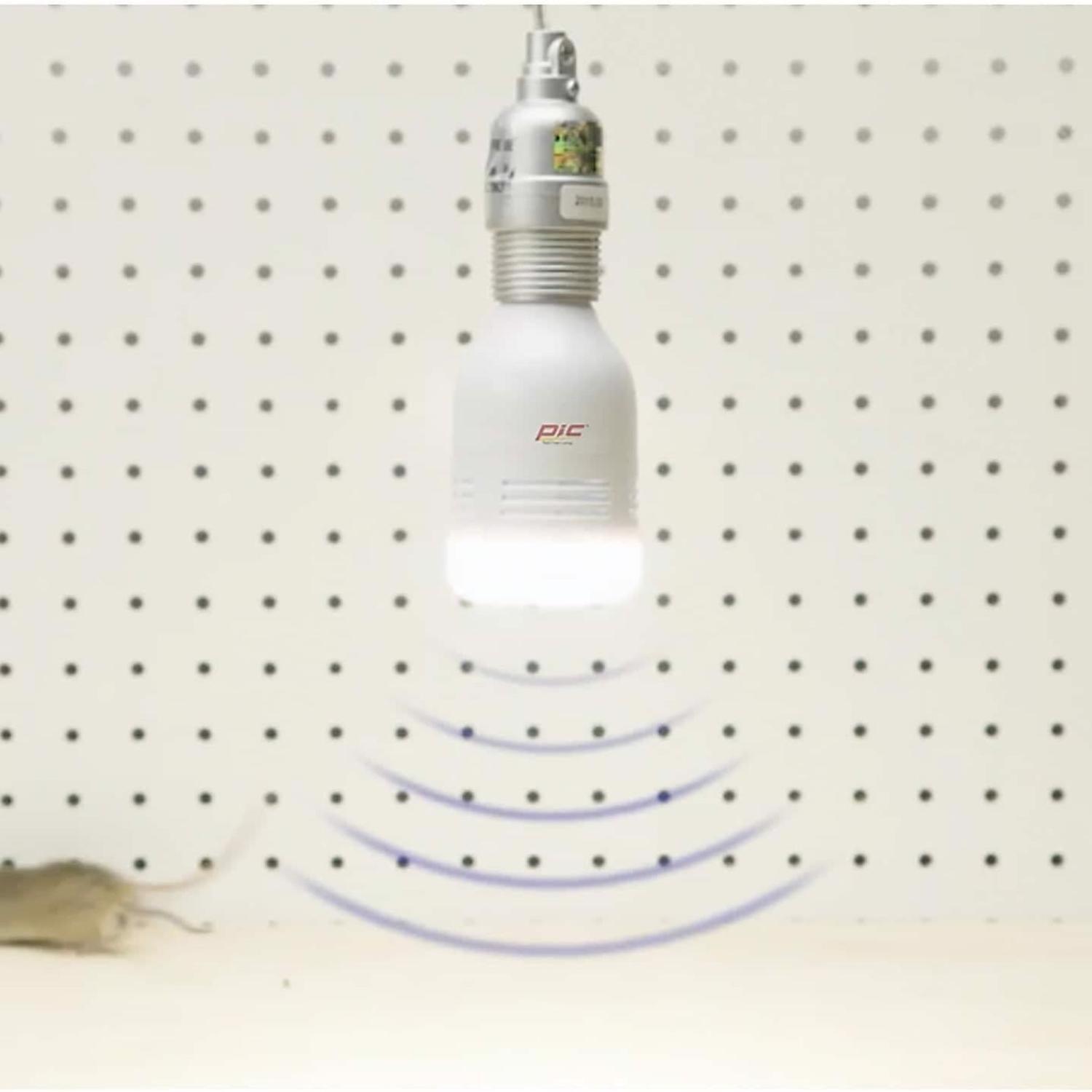 Pic Sonic Pest Repeller Light Bulb For Rodents