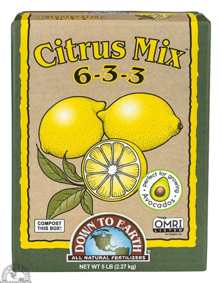 Down to Eart Citrus Mix 6-3-3 5 lb.