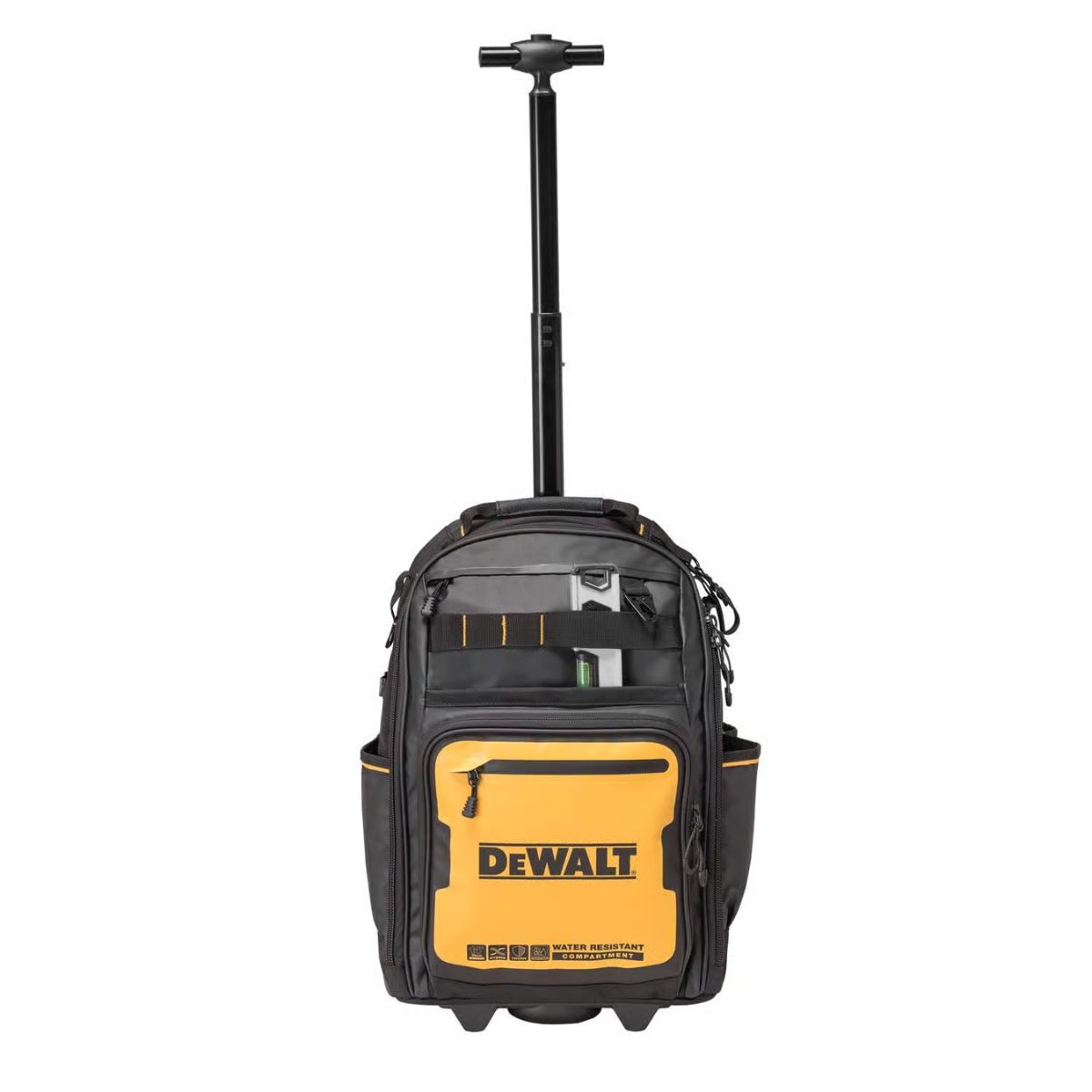DEWALT Polyester/Tarpaulin Pro Backpack on Wheels Tool Bag 46 pocket Black/Yellow 1 Piece