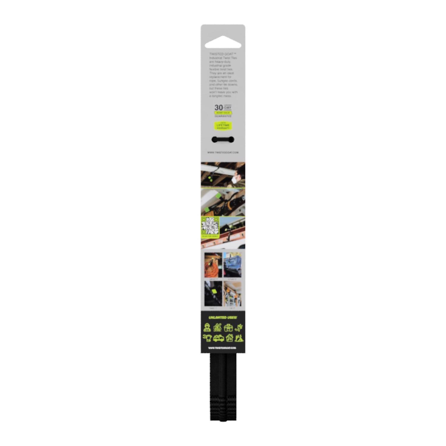 Twisted Goat 36 in. L Black Twist Ties 1 pk