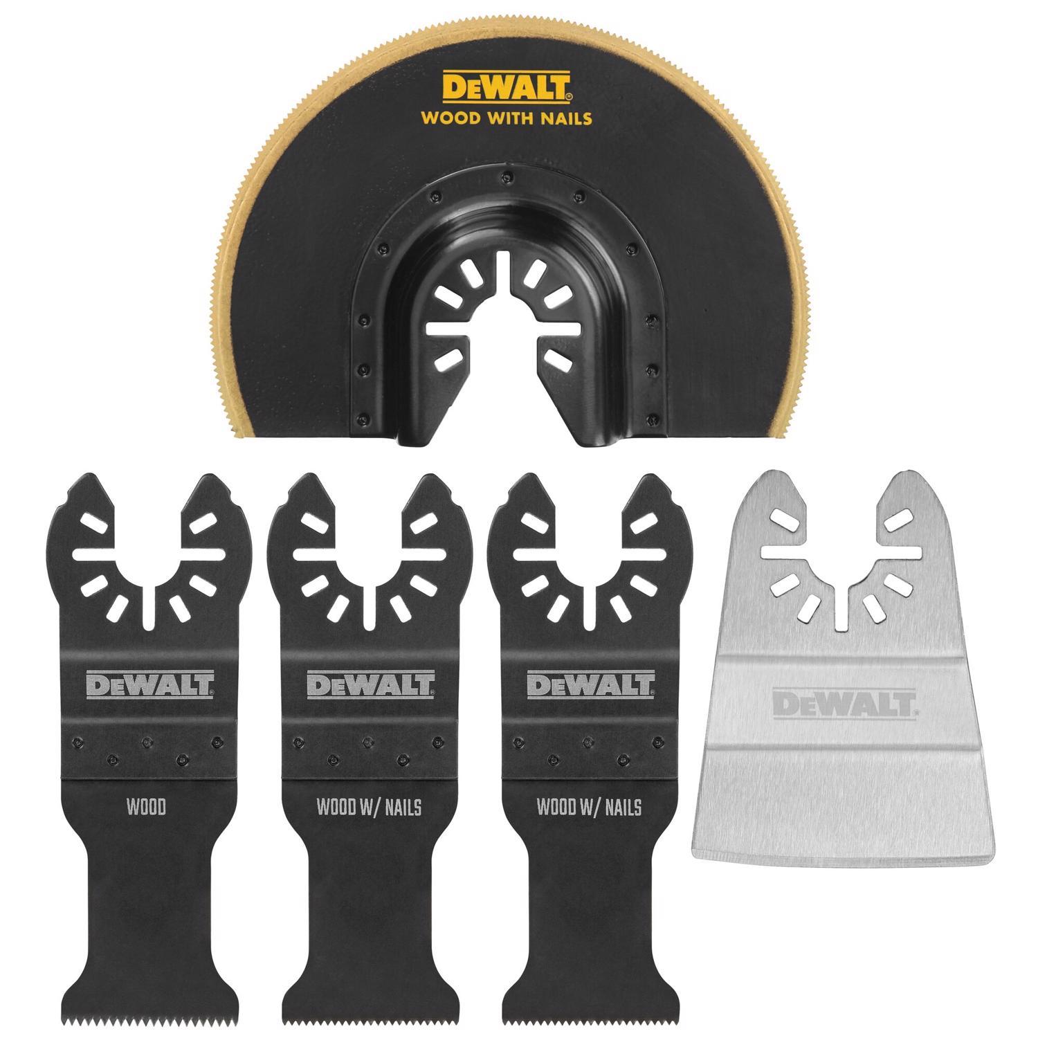 DEWALT Universal Fitment High Speed Steel Oscillating Accessory Kit 5 pc